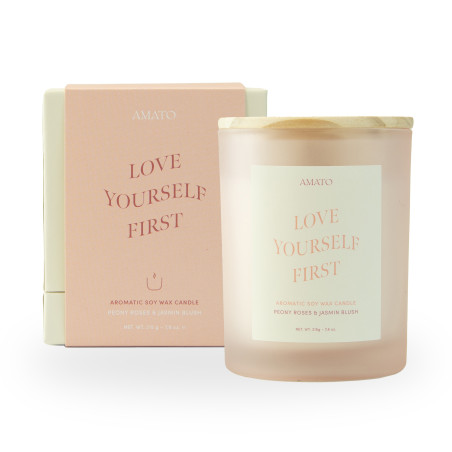 Bougie parfumée 'love yourself first' - Peony roses & jasmin blush