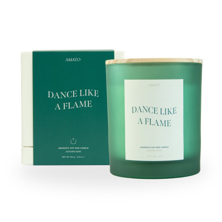 Grande bougie parfumée 'dance like a flame' - Autumn dusk